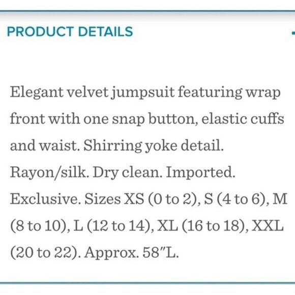 Sundance Aviana Velvet Wrap Jumpsuit in Smoke Gray Size PXXS - Picture 13 of 14